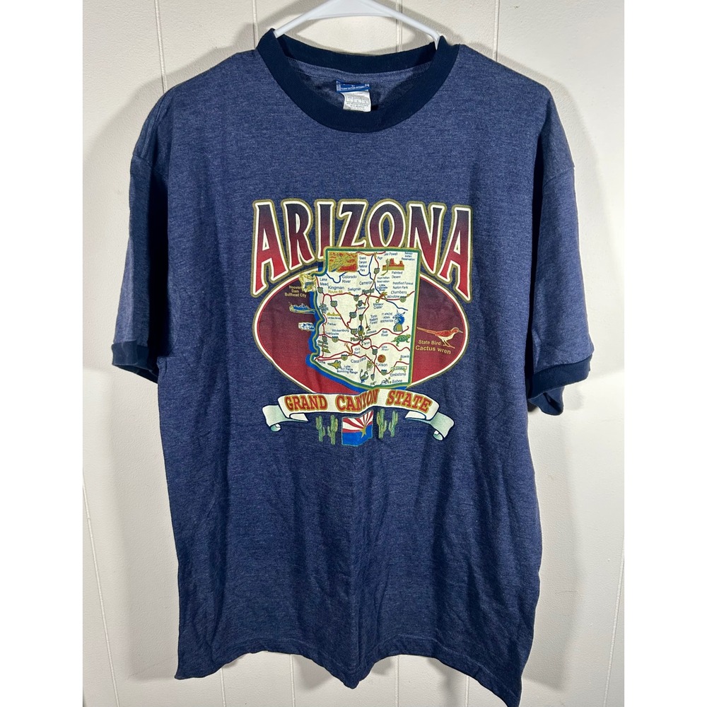 VTG Champs Sports Team Edition Arizona Grand‎ Canyon State T-Shirt Blue Large